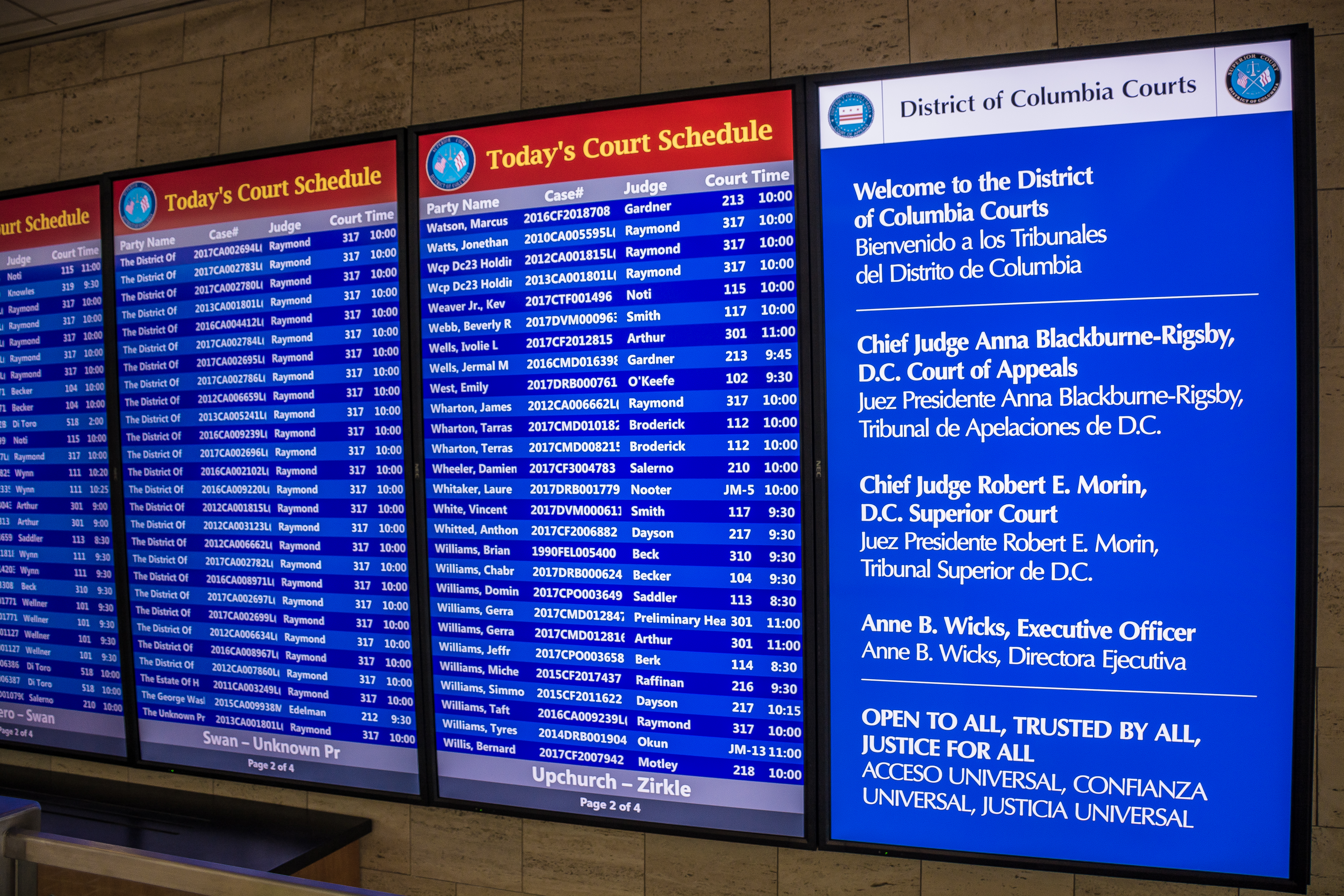 Case notification board